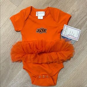 Orange OSU Baby Onesie with Tutu Two Feet Ahead
Oklahoma State